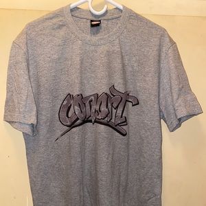 CONART gray letters T-shirt new